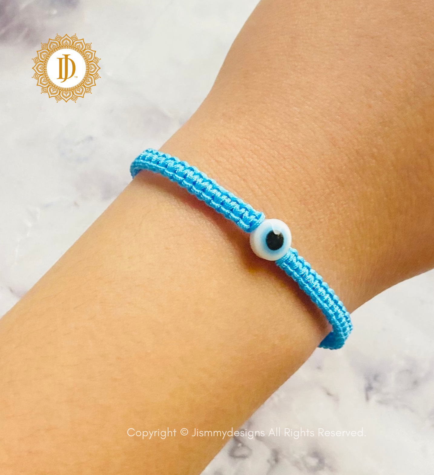 Blue Evil Eye Protection Bracelet, Mal De Ojo Pulsera Azul de Protección
