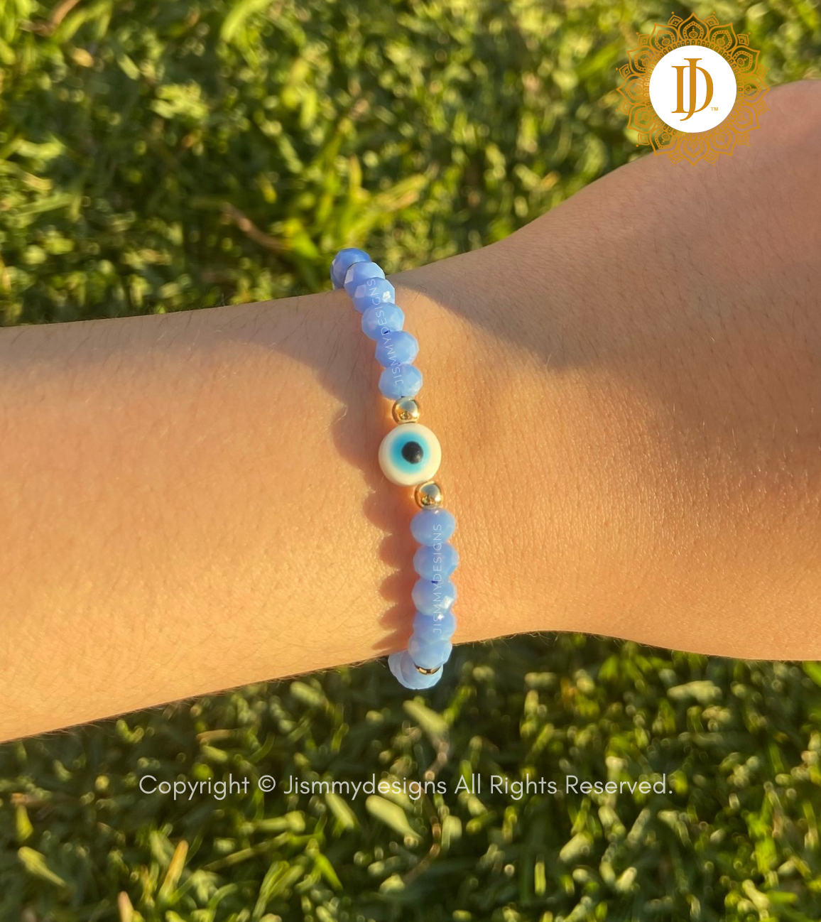 Blue Evil Eye Protection Bracelet, Mal De Ojo Pulsera Azul de Protección