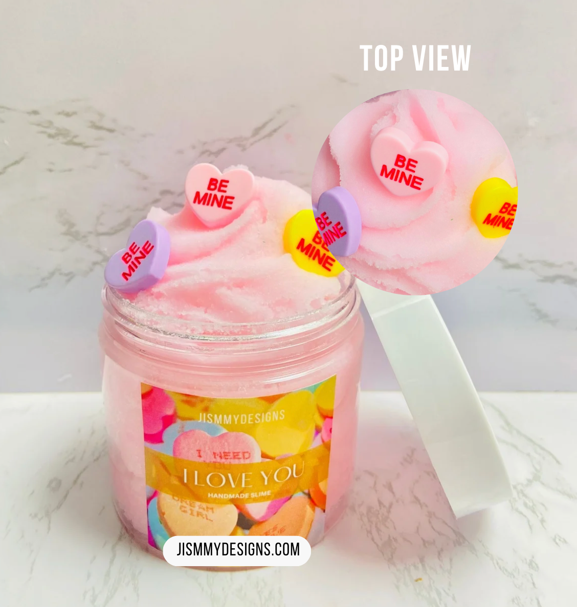 I Love You Rose Cloud Slime, Aromatherapy Slime, Stress Toy, Cloud Slime