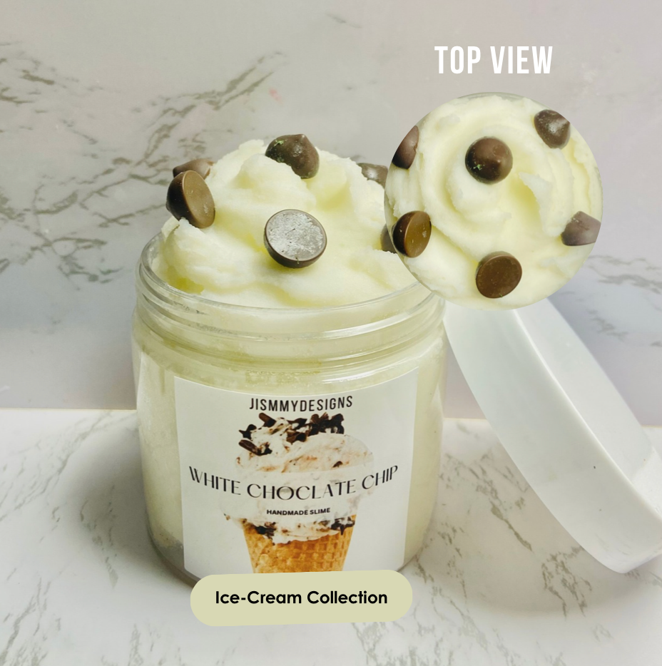 White Chocolate Chip Cloud Slime, Aromatherapy Slime, Stress Toy, Cloud Slime, Ice-Cream Collection