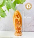 Bronze Virgen Mary candles, Our Lady of Guadalupe Candles, Decorative Religious Candle, Meditation