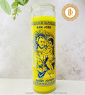 Saint Joseph Glass Candle, San Jose Vela De Vidrio